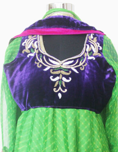 Green Anarkali Designer Suit 3