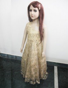 Off Shoulder Golden Shimmer Dress
